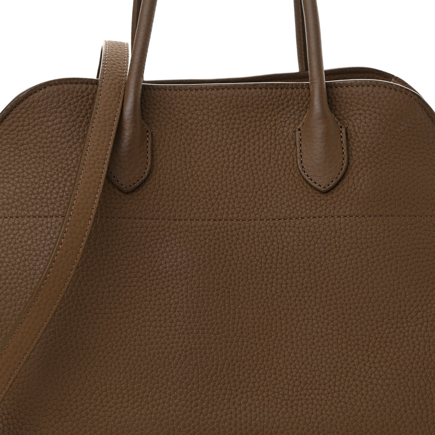 The Row Matte Grained Calfskin Soft Margaux 12 Taupe 7 of 9