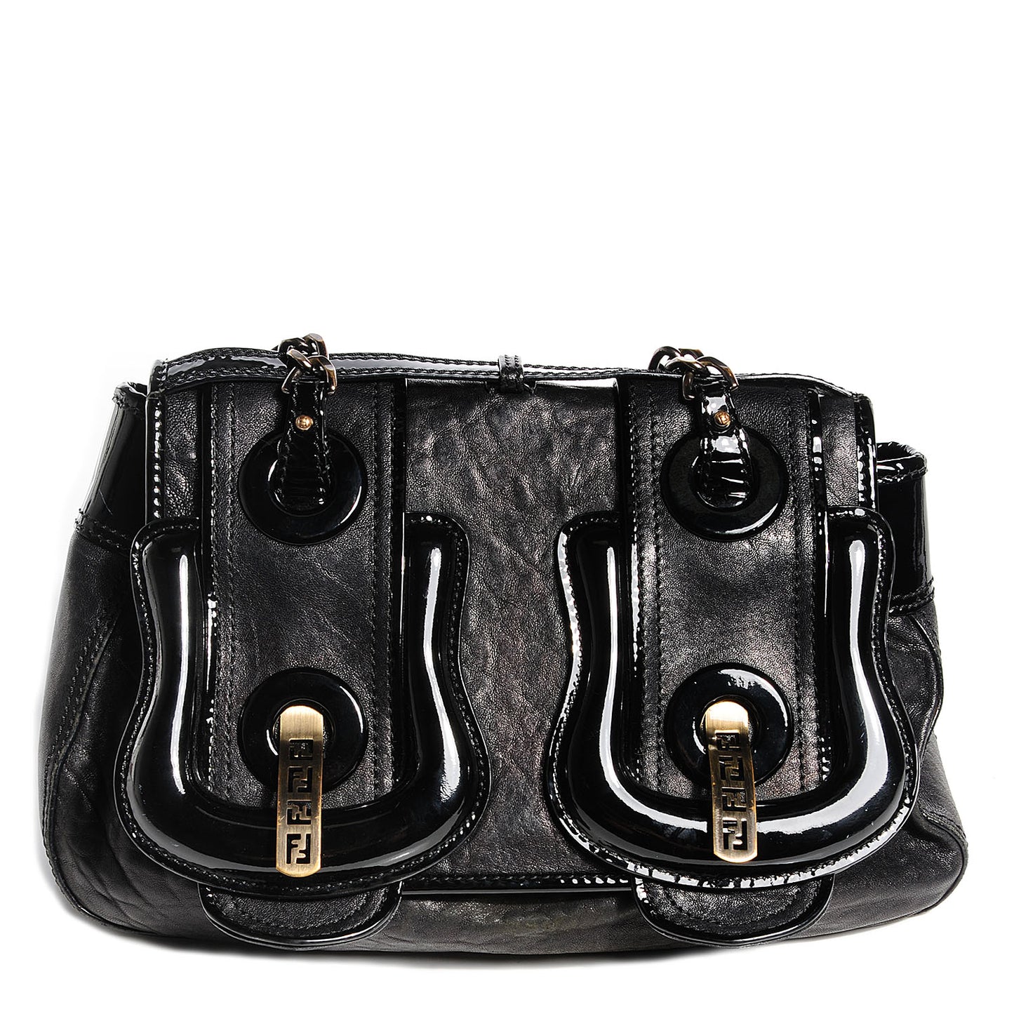 Nappa Patent B Bag Black