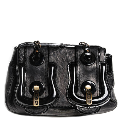 Fendi Nappa Patent B Bag Black 1 of 10