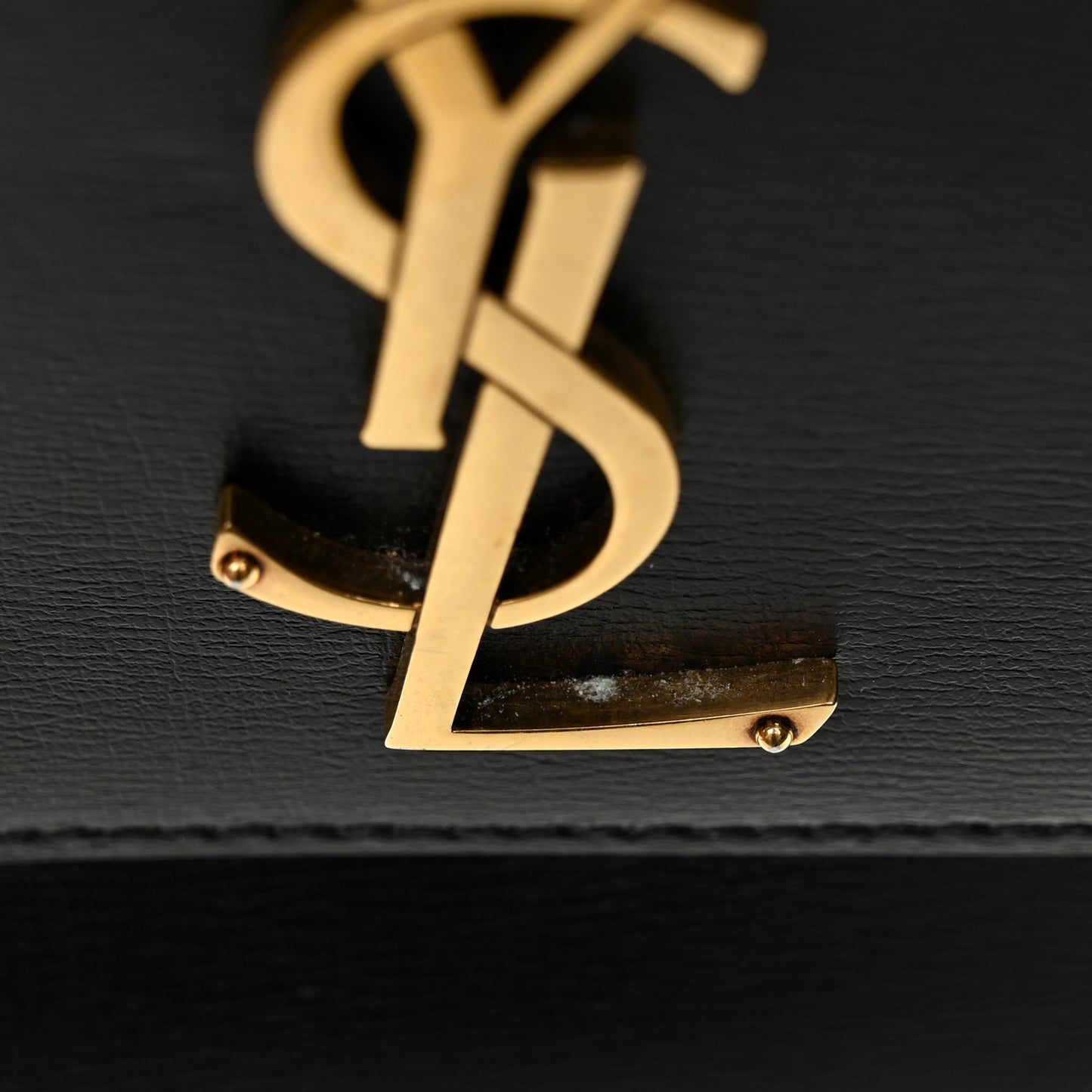 Smooth Calfskin Medium Monogram Sunset Satchel Black