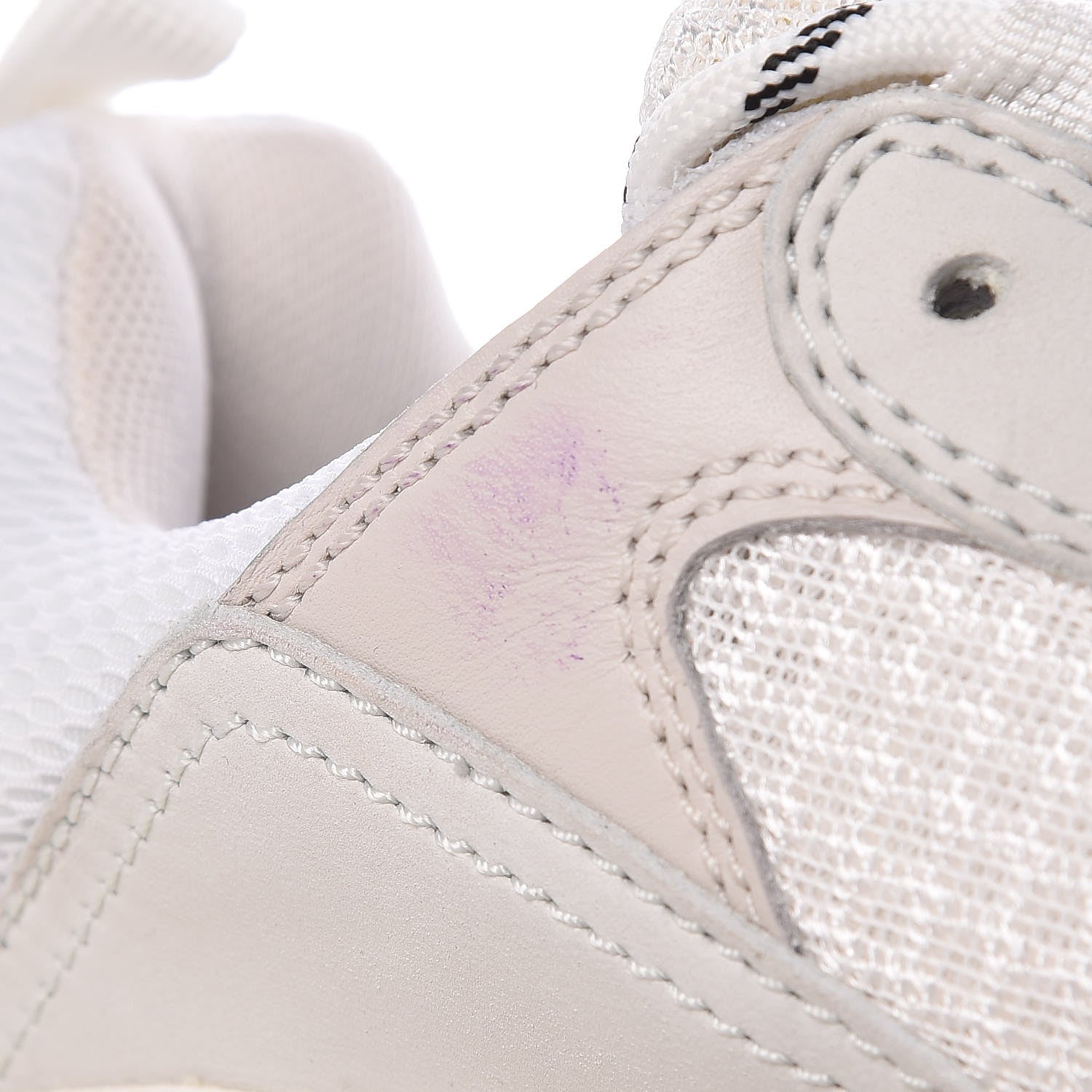 Balenciaga Fabric Mesh Womens Triple S Sneakers 37 White 9 of 14