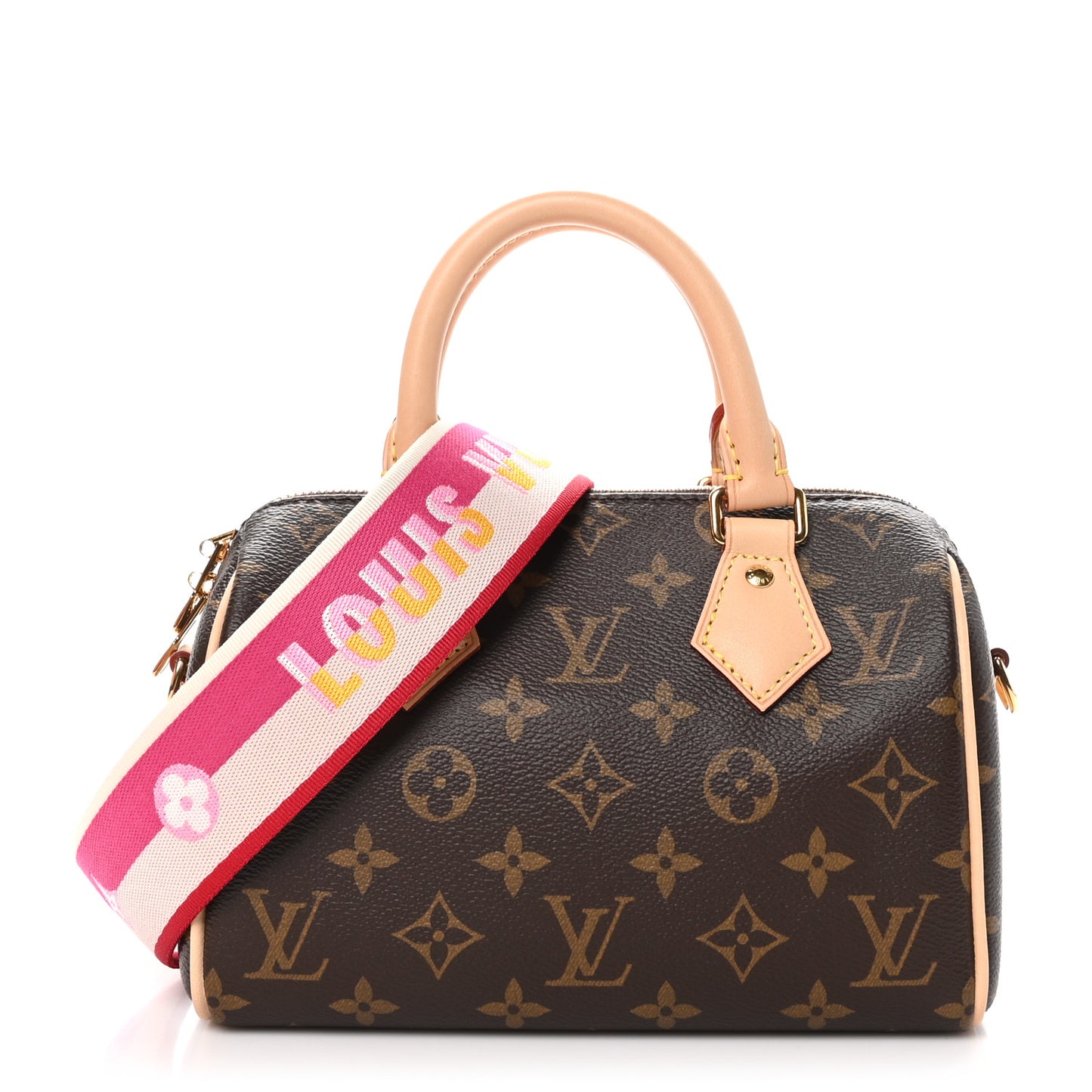 Monogram Speedy Bandouliere 20 Fuchsia