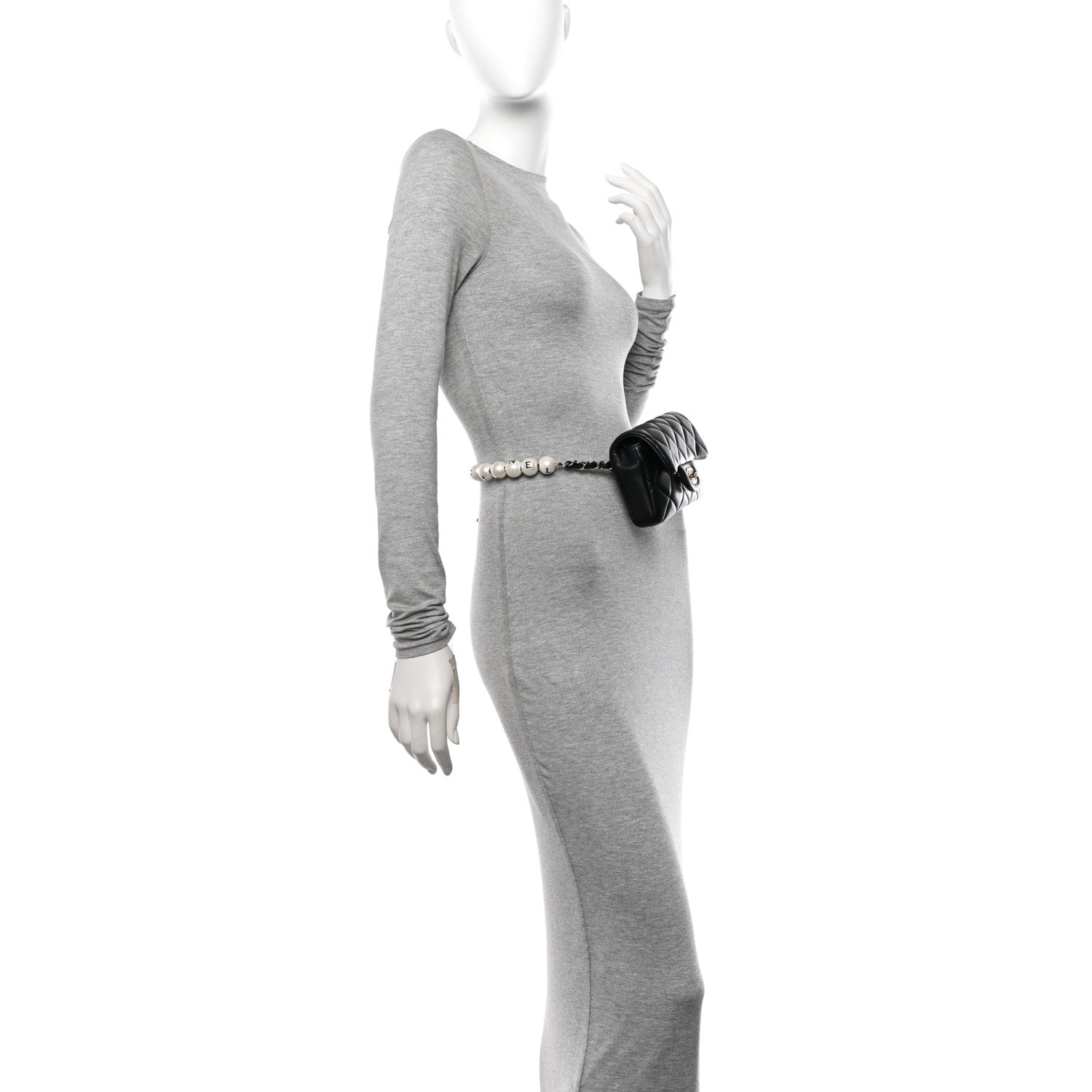 Chanel Lambskin Quilted Mini My Precious Waist Bag Black 2 of 10