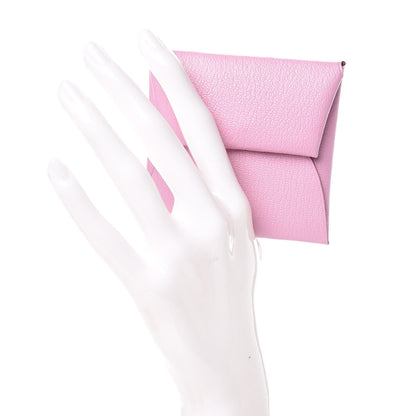 Hermes Chevre Mysore Bastia Coin Purse Mauve Sylvestre 2 of 8