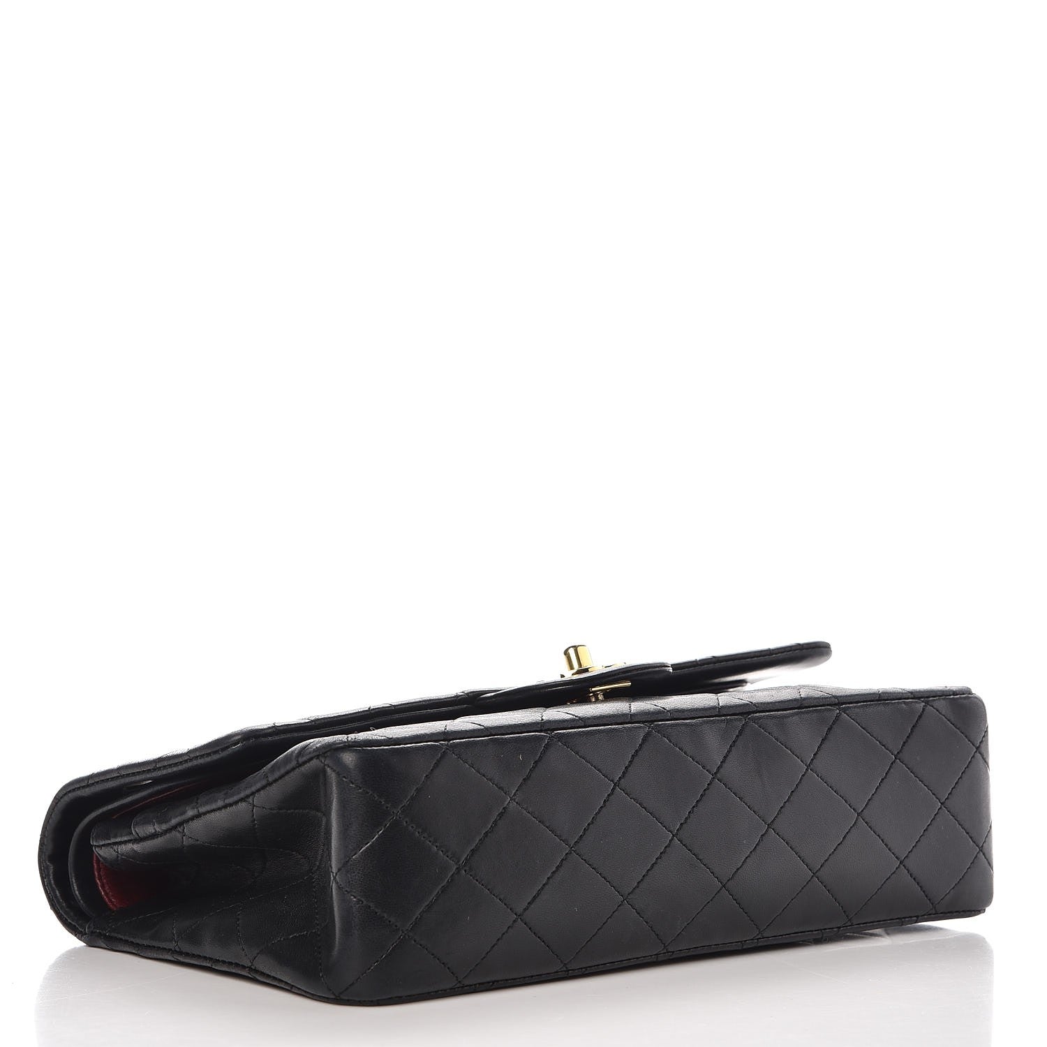 Chanel Lambskin Quilted Medium Double Flap Black 4 of 15