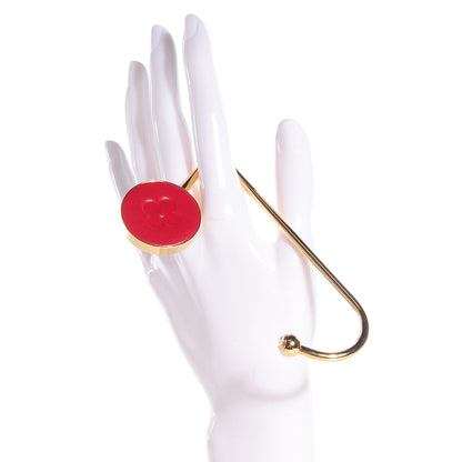 Louis Vuitton Purse Hook Red Gold 2 of 5