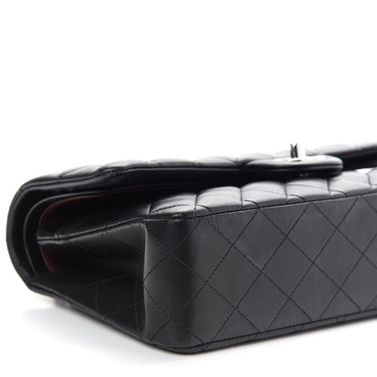 Chanel Lambskin Quilted Medium Double Flap Black 7 of 8