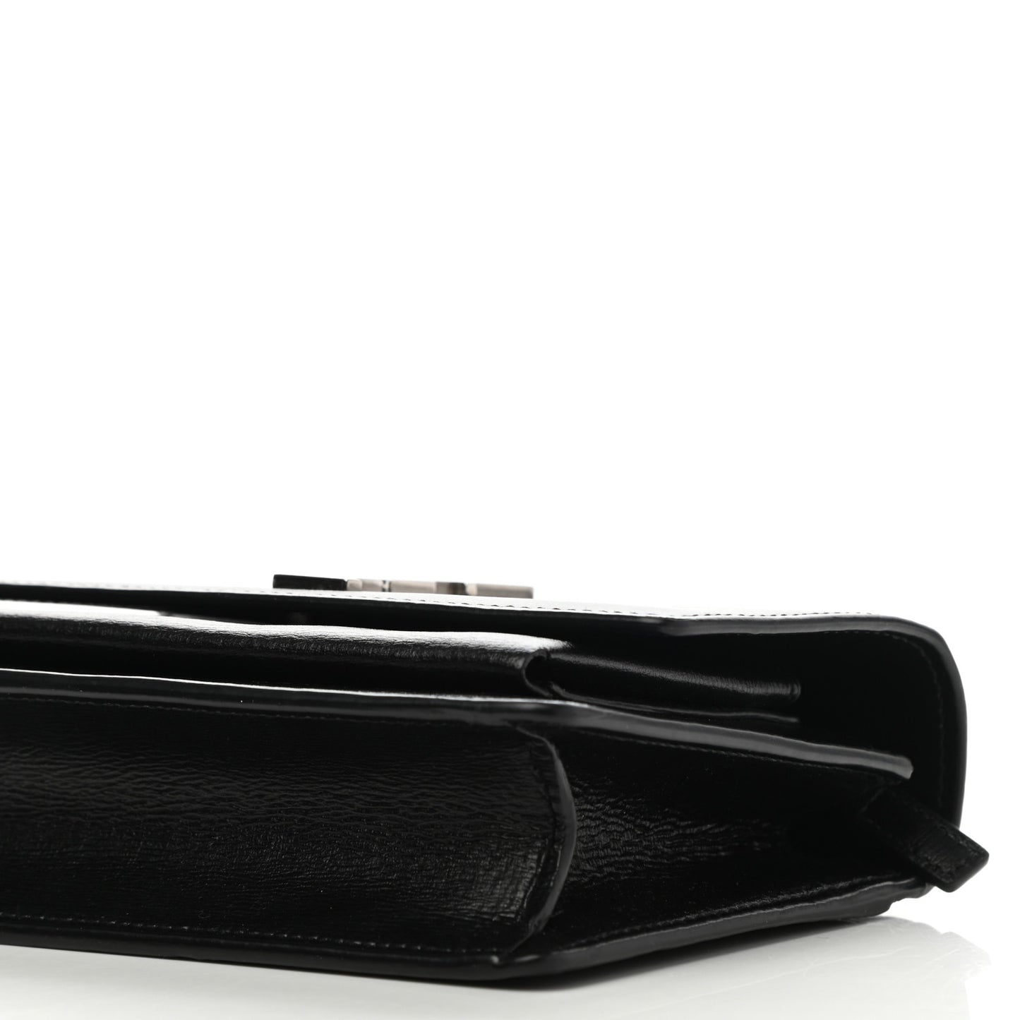 Calfskin Monogram Sunset Chain Wallet Black