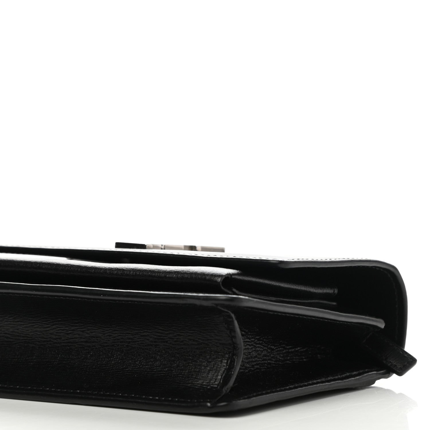 Saint Laurent Calfskin Monogram Sunset Chain Wallet Black 8 of 9