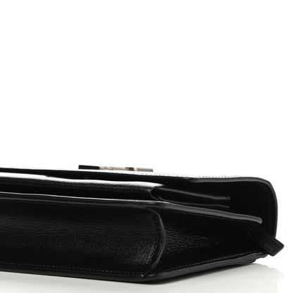 Saint Laurent Calfskin Monogram Sunset Chain Wallet Black 8 of 9