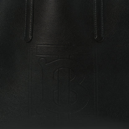 Burberry Calfskin TB Motif Embossed Medium Tote Black 7 of 10
