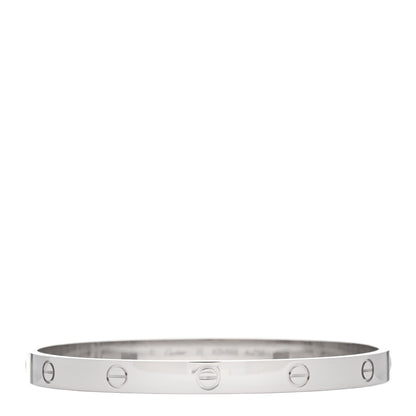 Cartier 18K White Gold LOVE Bracelet 20 1 of 6