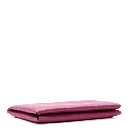 Hermes Epsom Calvi Card Case Rose Pourpre 4 of 6