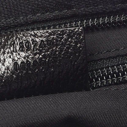 Gucci Monogram Web Small Flat Messenger Crossbody Black 7 of 10