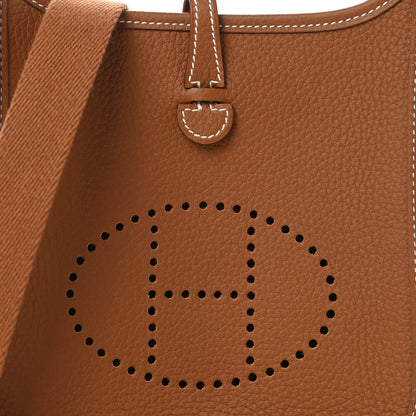 Hermes Taurillon Clemence Evelyne TPM Gold 8 of 9