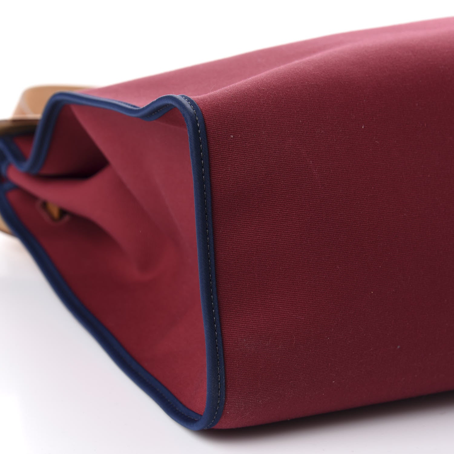 Hermes Vache Hunter Toile Herbag Zip 39 MM Rubis Bleu De Malte 6 of 9