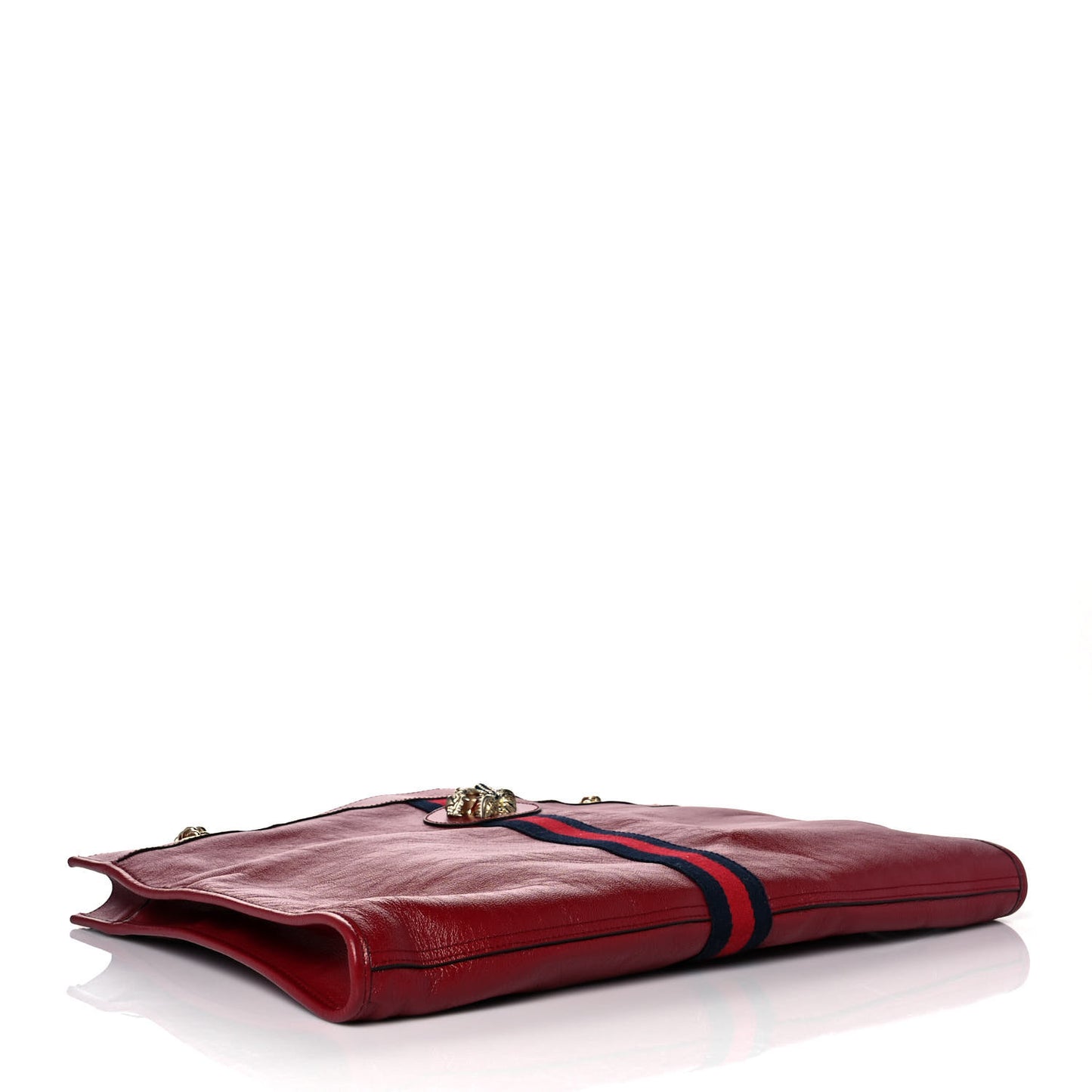 Calfskin Large Rajah Chain Tote Romantic Cherry