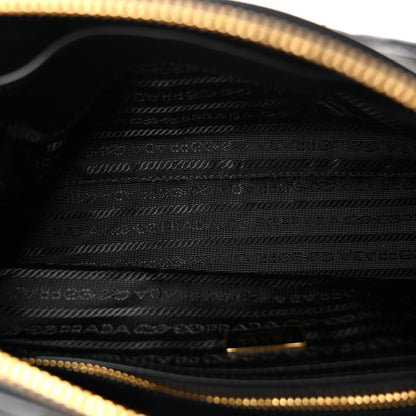 Prada Re-Nylon Vitello Small Top Handle Padlock Bag Black 5 of 9