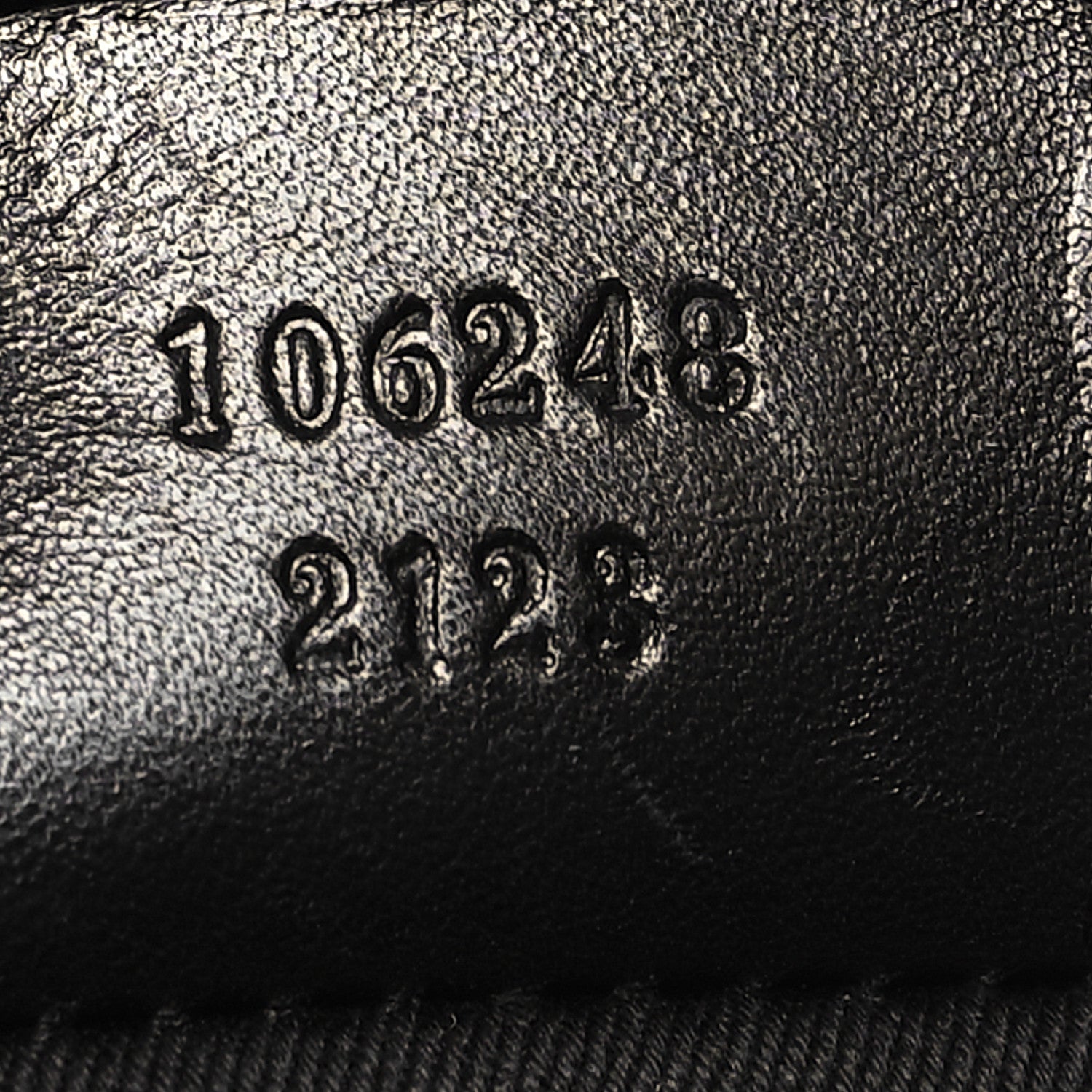 Gucci Monogram Calfskin Tote Black 7 of 10