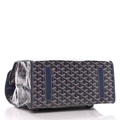 Goyard Goyardine Saint Leger Soft Briefcase Backpack Navy 4 of 9