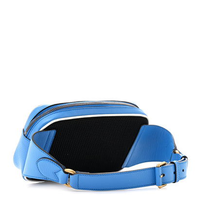 Gucci Monogram Jumbo GG Textured Dollar Calfskin Web I Feel Gucci Belt Bag Camel Ebony Blue 3 of 11