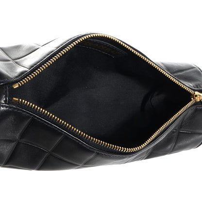 Chanel Lambskin Chocolate Bar Cosmetic Pouch Black 4 of 6