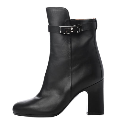 Hermes Calfskin Joueuse Ankle Boots 35 Black 1 of 7
