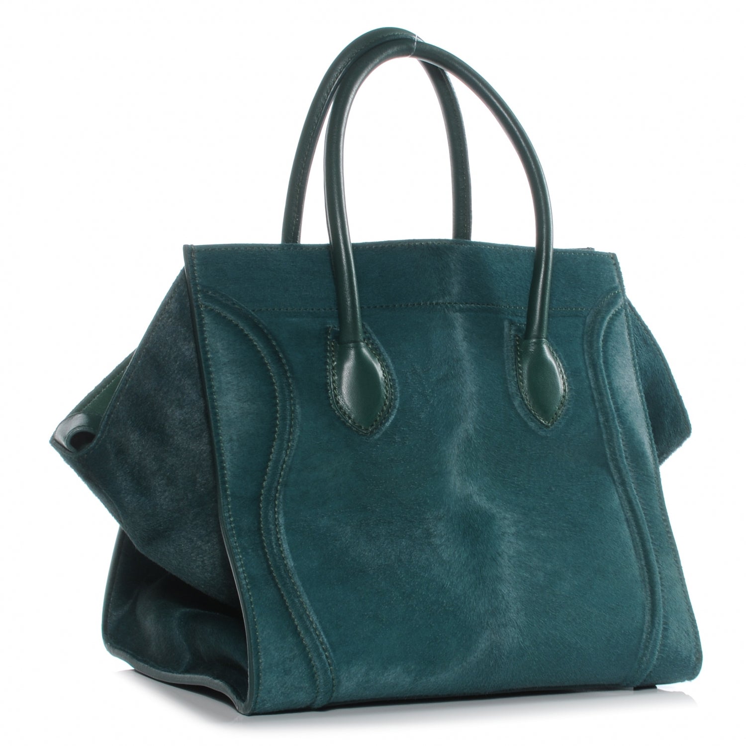 Celine Pony Hair Small Phantom Luggage Jade 3 of 7