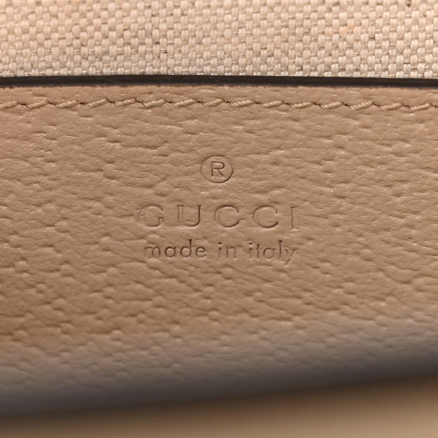 GG Supreme Monogram Textured Dollar Calfskin Web Small Ophidia Chain Shoulder Bag Beige Mystic White Oatmeal