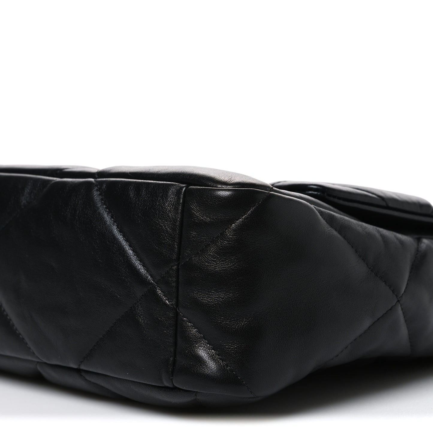 Lambskin Quilted Large Chanel 19 Flap Black