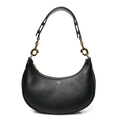 Celine Smooth Calfskin Medium Strap Ava Shoulder Bag Black 1 of 10