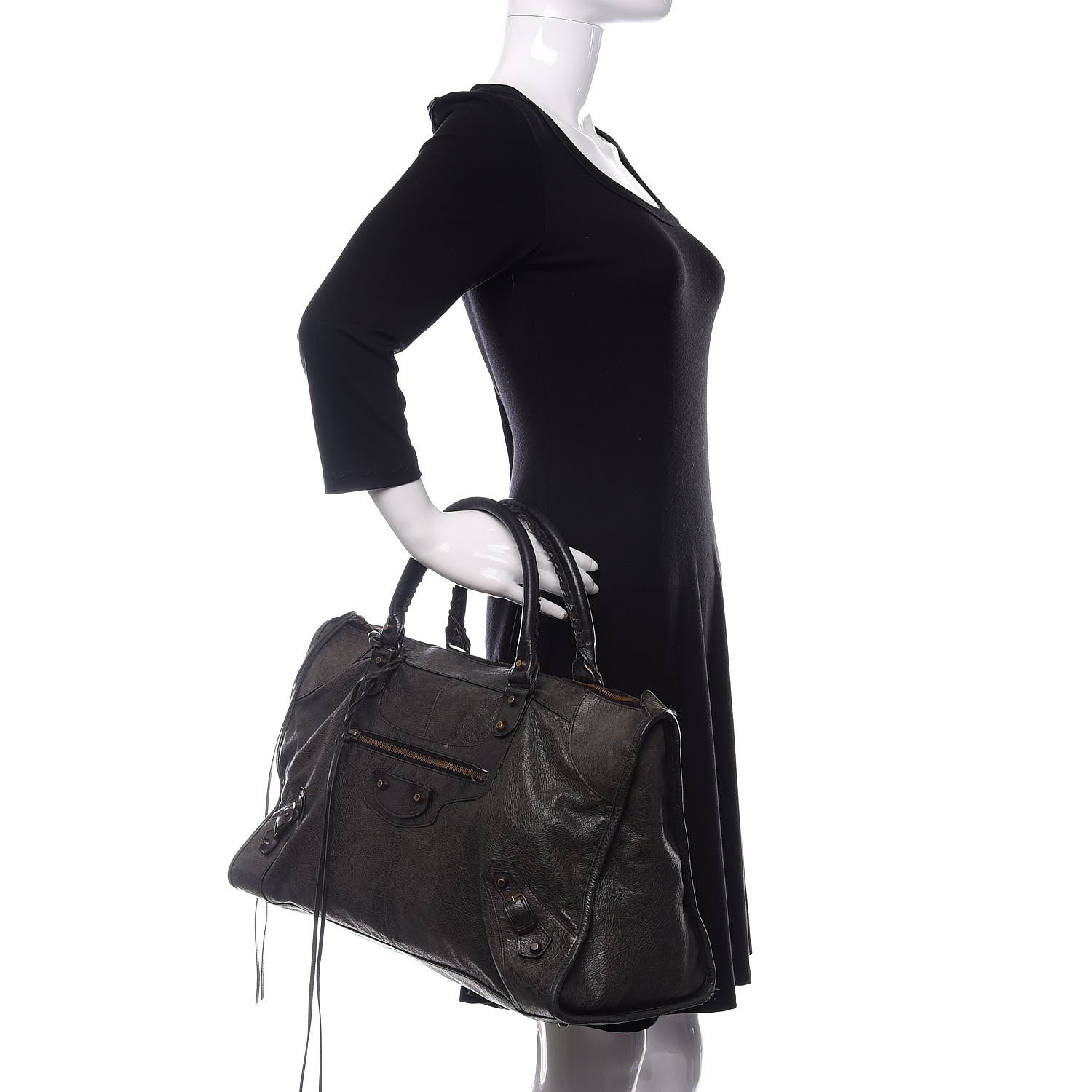 Balenciaga Agneau Classic Hardware Work Black 2 of 15