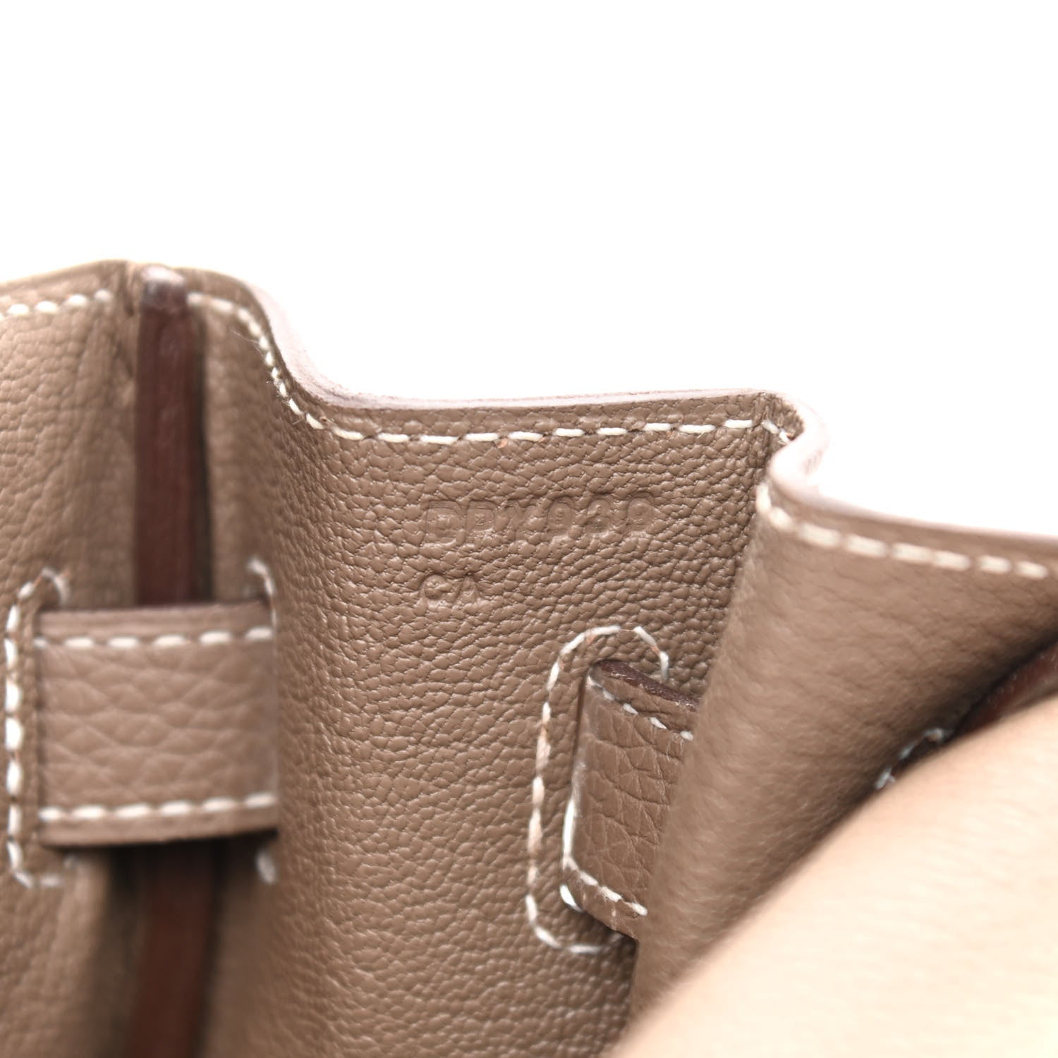 Hermes Togo Kelly Retourne 35 Etoupe 7 of 9