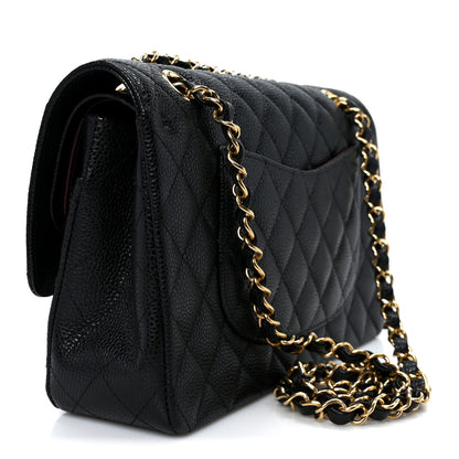 Chanel Caviar Quilted Medium Double Flap Black 2 of 12