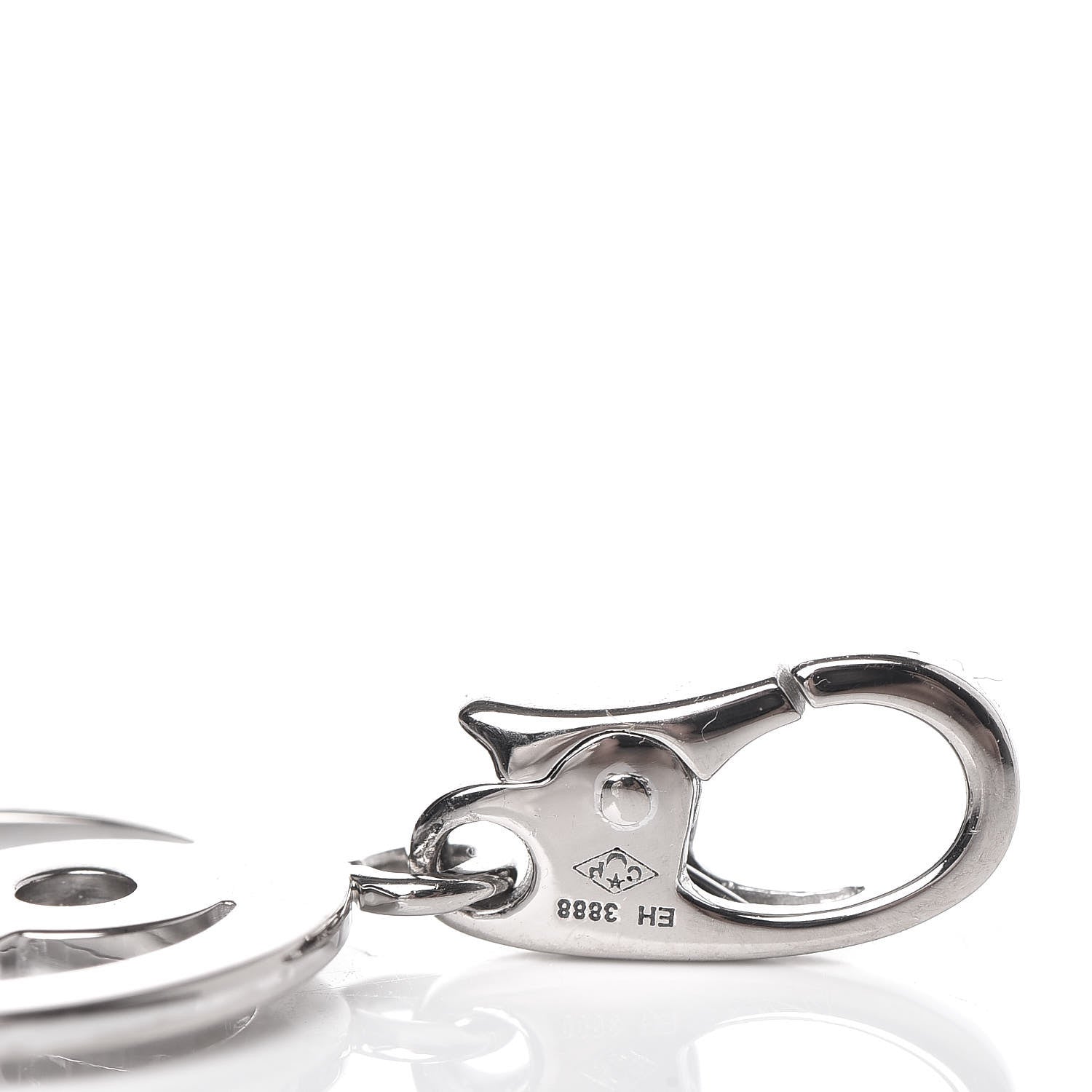 Cartier 18K White Gold No. 8 Circle Charm 3 of 4