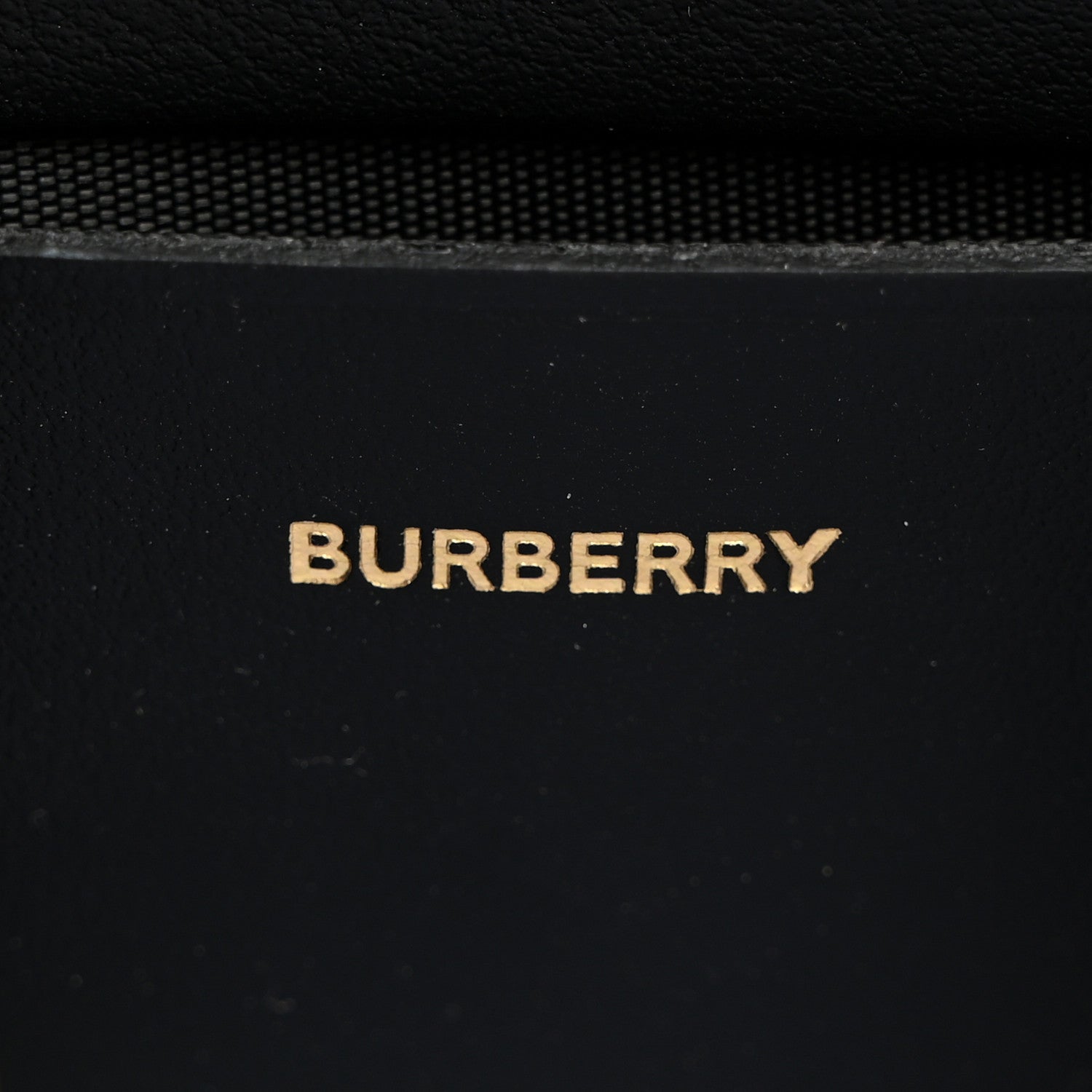 Burberry E-Canvas Vintage Check Mini Zip Around Wallet Birch Black 6 of 6