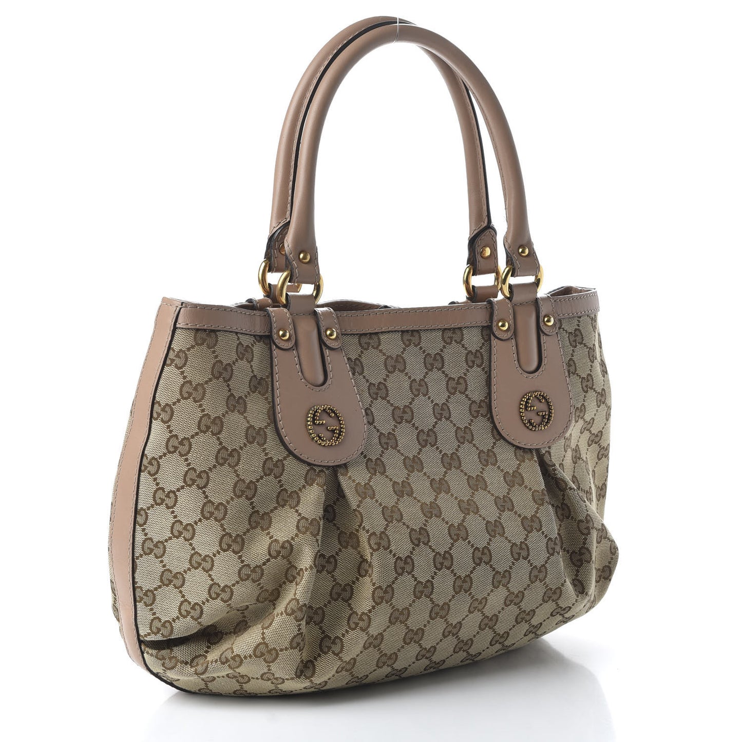 Monogram Medium Scarlett Studded Tote Pink