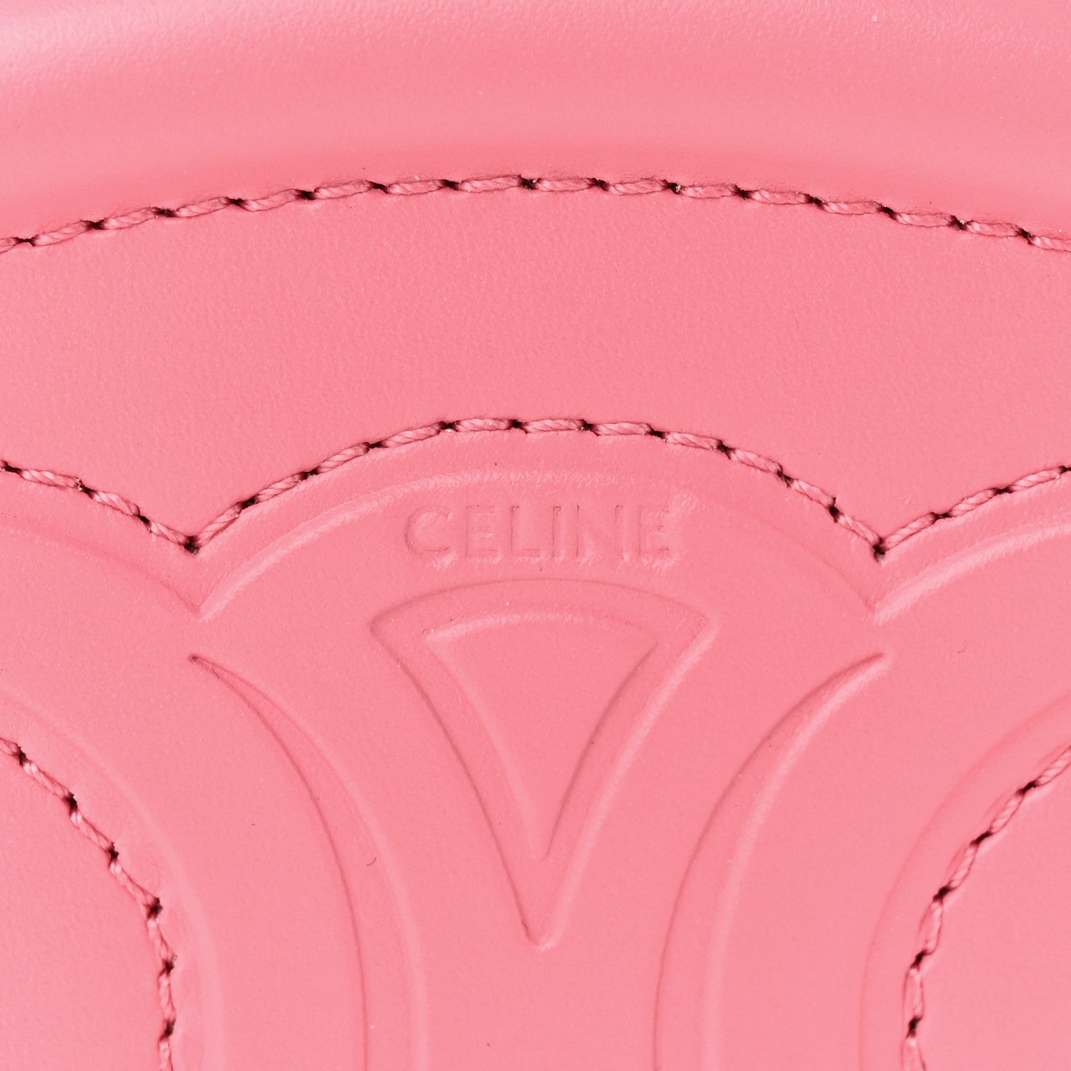 Celine Smooth Calfskin Cuir Triomphe Oval Minaudiere Lipstick 6 of 12