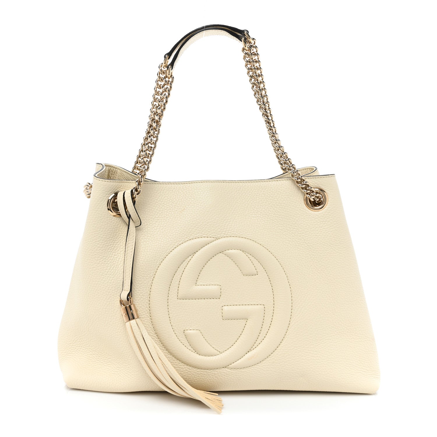Gucci Cellarius Calfskin Medium Soho Chain Shoulder Bag Ivoire 1 of 16