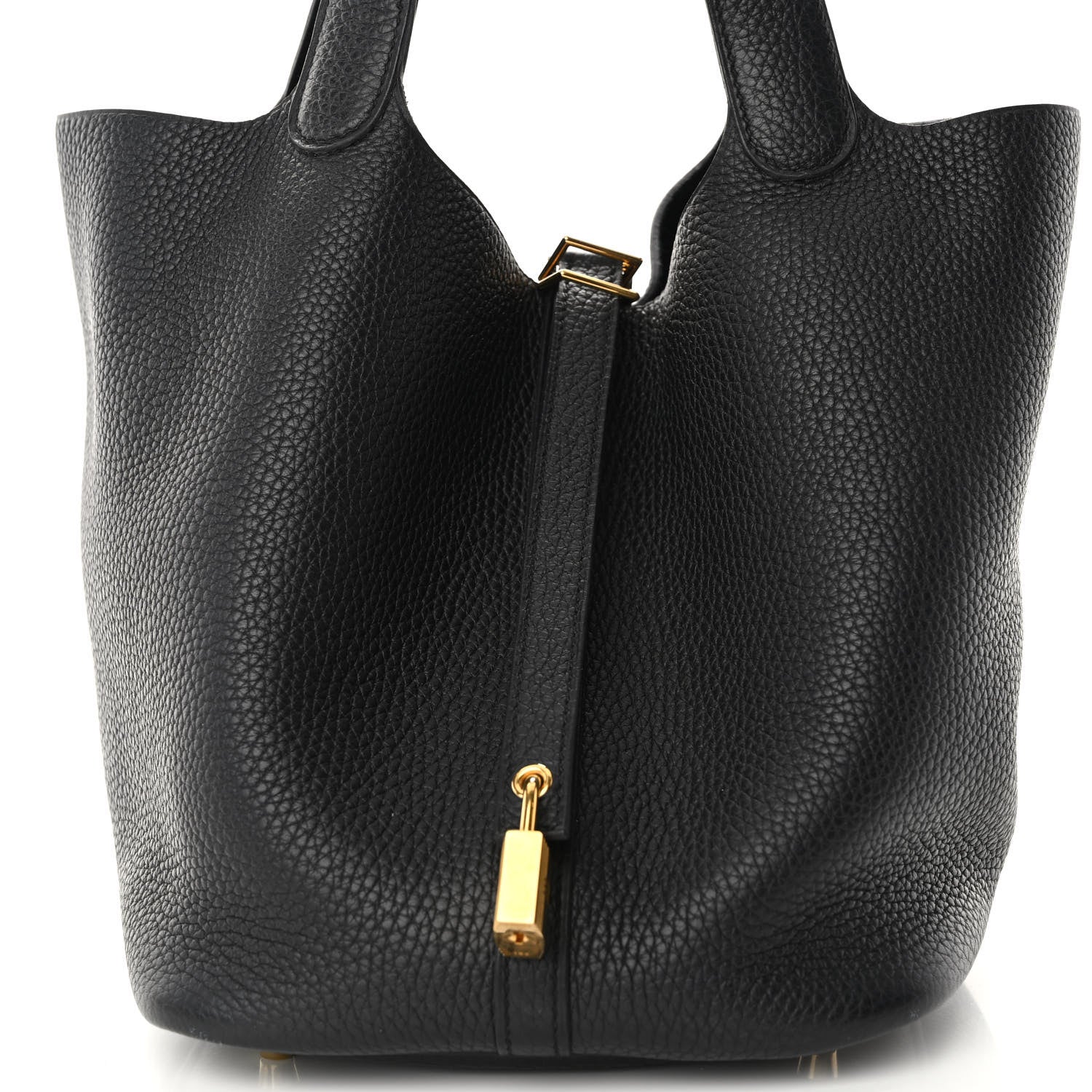 Hermes Taurillon Clemence Picotin Lock 22 MM Black 8 of 10