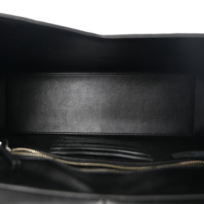 Marc Jacobs Calfskin Crocodile Embossed The St Marc Large Top Handle Bag Black 5 of 10