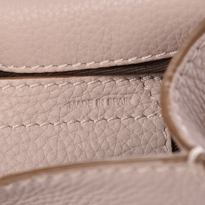Chloe Calfskin Mini Marcie Round Crossbody Bag Abstract White 6 of 9