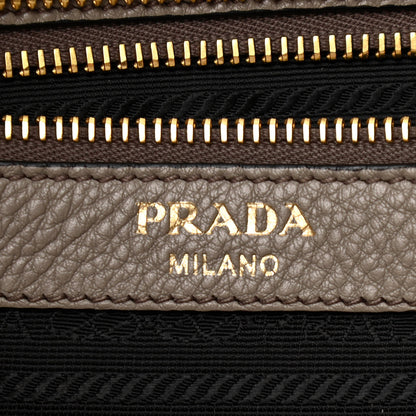 Prada Vitello Daino Zippered Tote Argilla 6 of 12