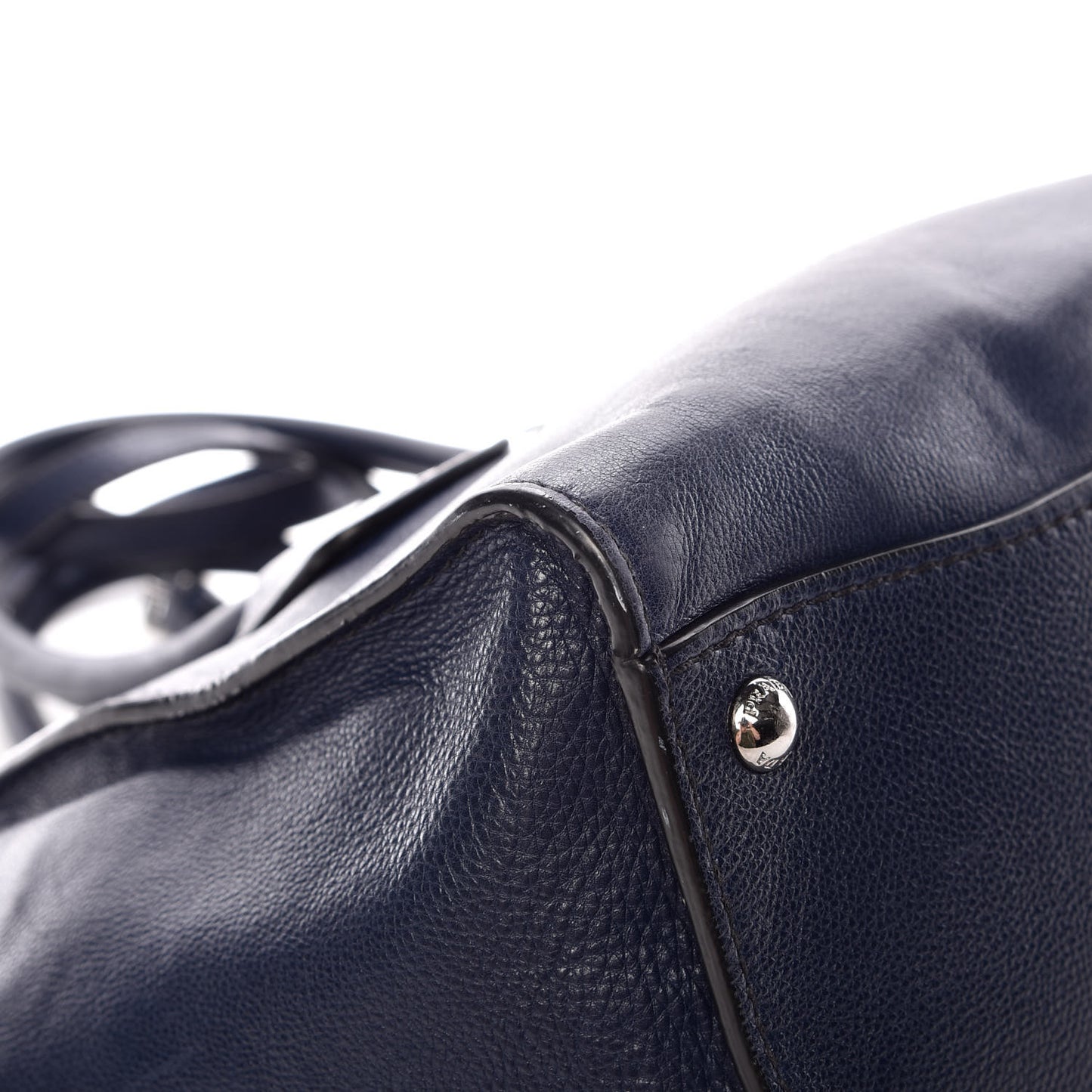 Glace Calf Small Twin Pocket Tote Baltico