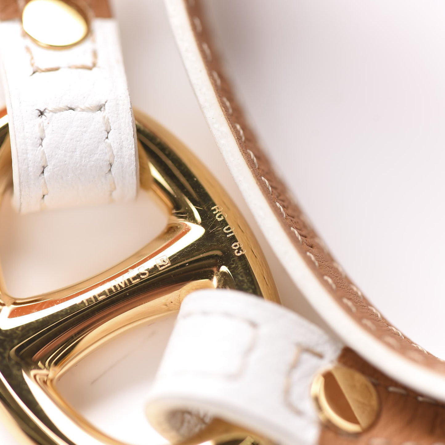 Epsom Granville Double Tour Bracelet M White