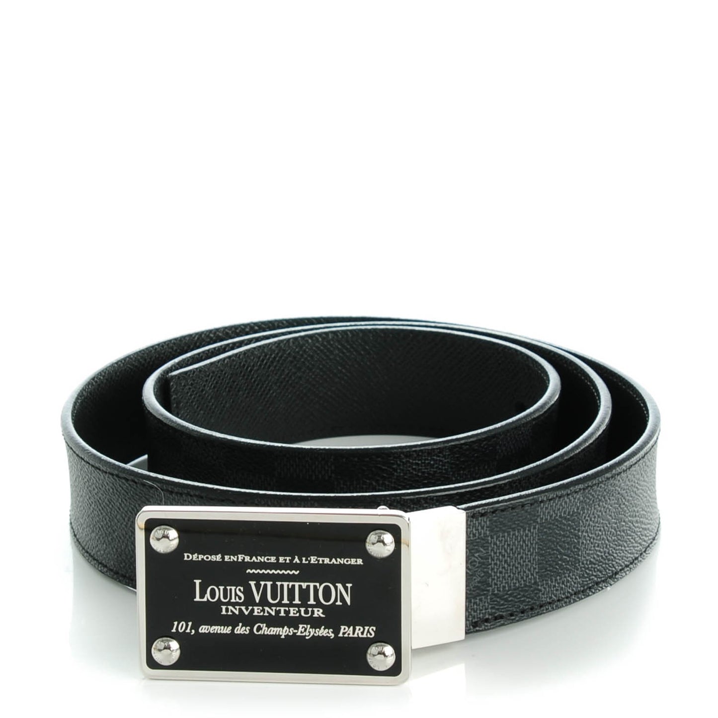 Damier Graphite 35mm LV Inventeur Reversible Belt 110 44