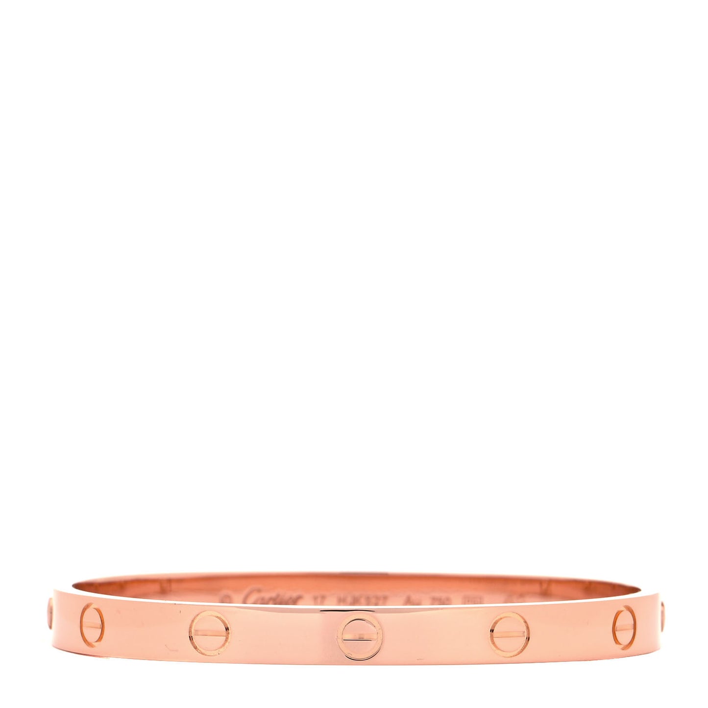 18K Pink Gold LOVE Bracelet 17