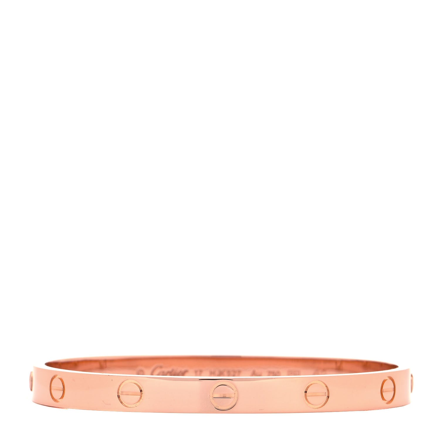 Cartier 18K Pink Gold LOVE Bracelet 17 1 of 6