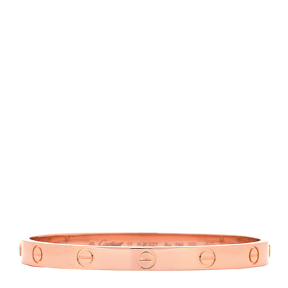 Cartier 18K Pink Gold LOVE Bracelet 17 1 of 6