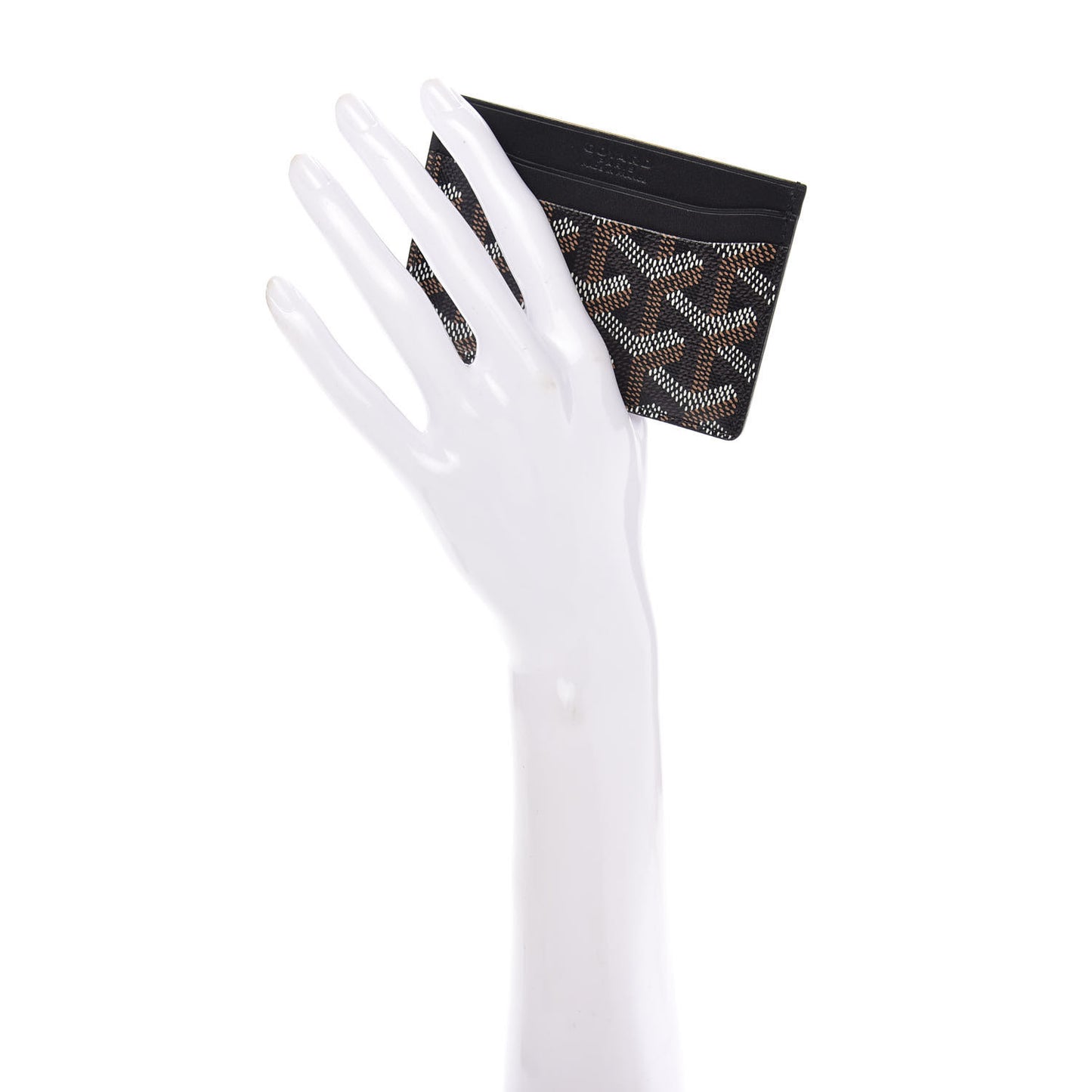 Goyardine Saint Sulpice Card Holder Black